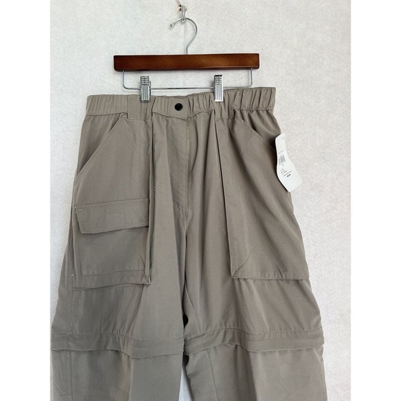 Rugged Exposure Men's Convertible Pants Brown/ Tan 28x30 Brand New with tags Zip - Picture 2 of 11